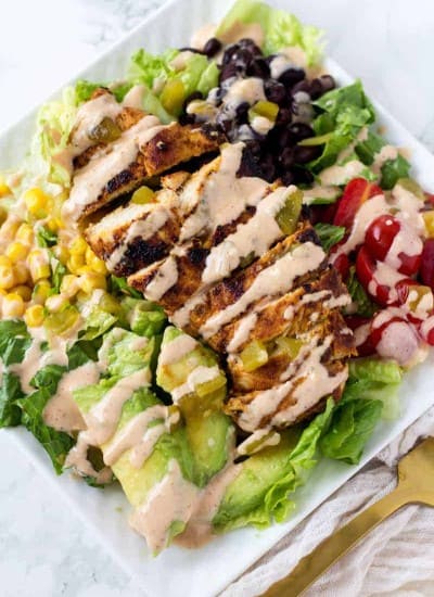 Chicken Taco Salad with Chili Lime Chicken