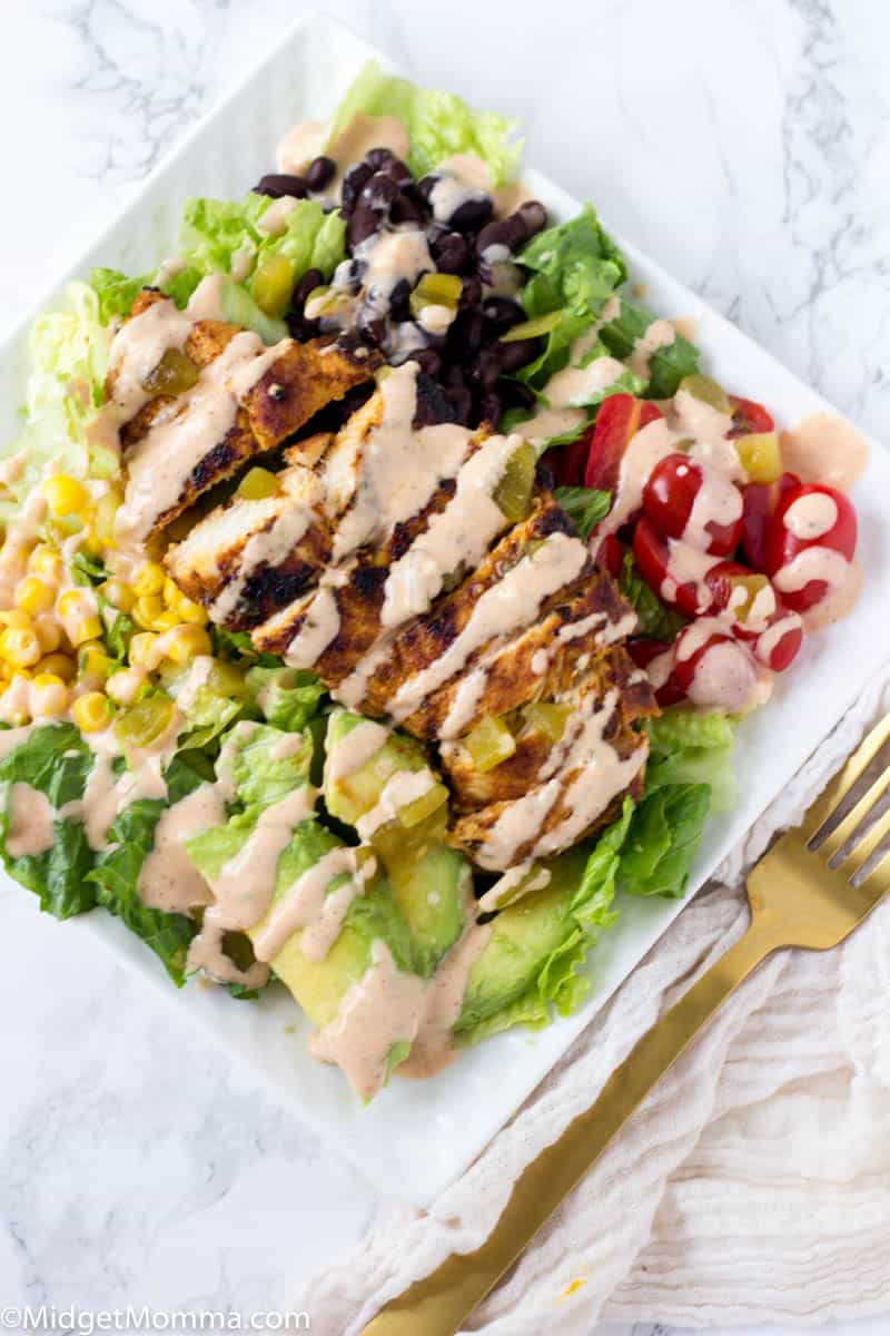 Chicken Taco Salad with Chili Lime Chicken