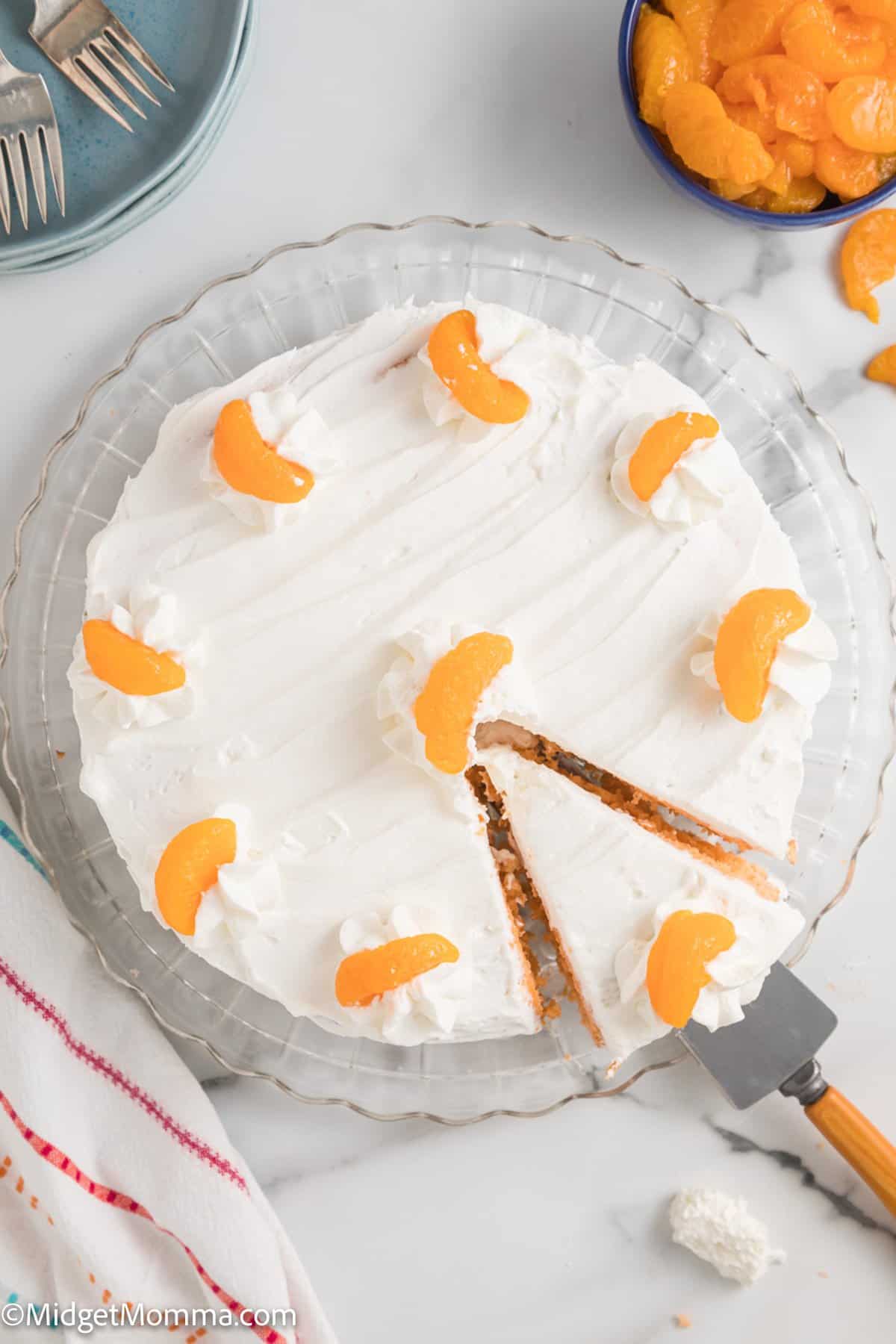 overhead photo of Orange Soda Cake