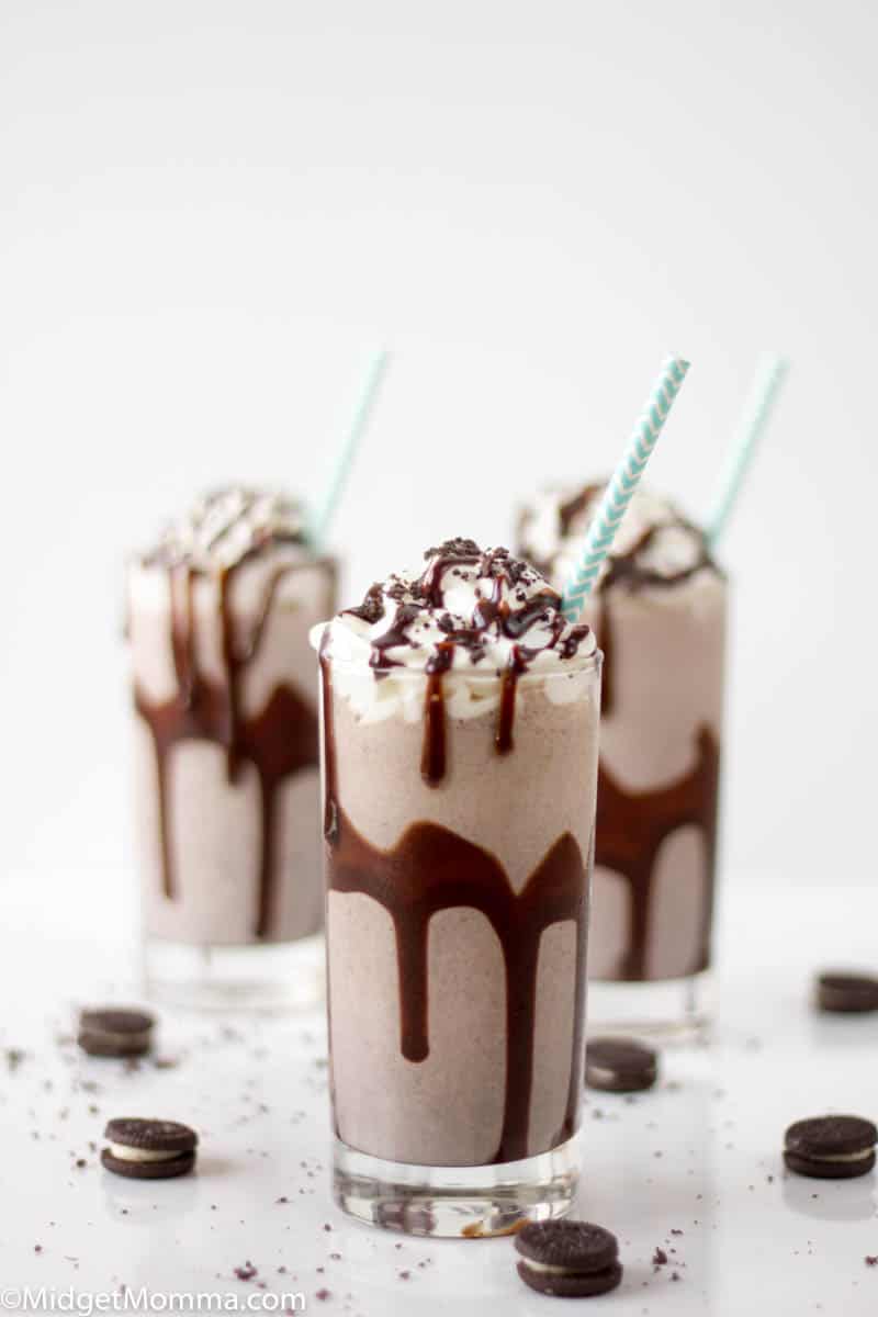 Oreo Milkshake in a glass