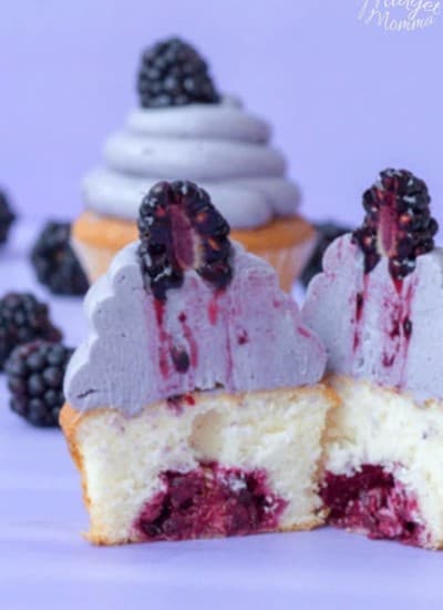 blackberry cupcake