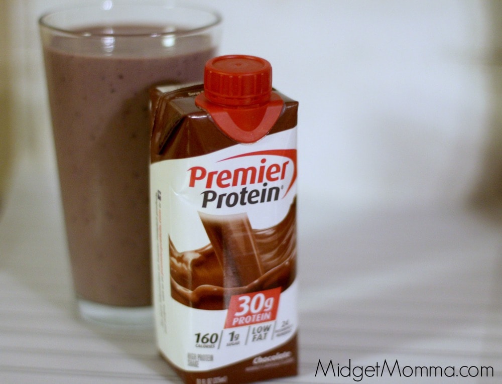 Chocolate Berry Smoothie with Chocolate Premier Protein Shakes at Target • MidgetMomma