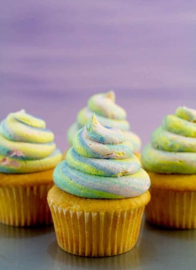 unicorn poop cupcakes