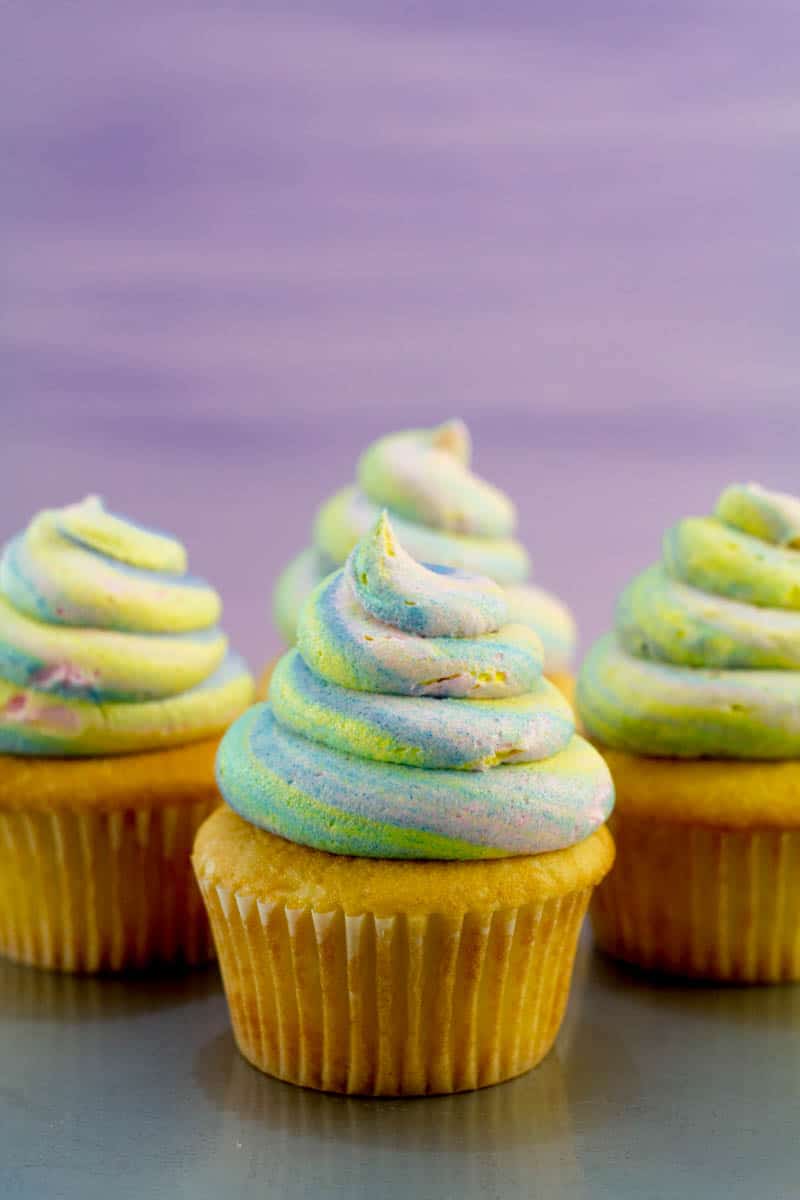 unicorn poop cupcakes