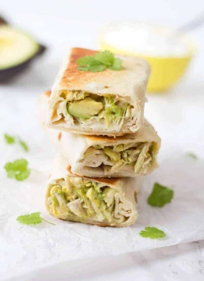 Chicken and Avocado Burrito