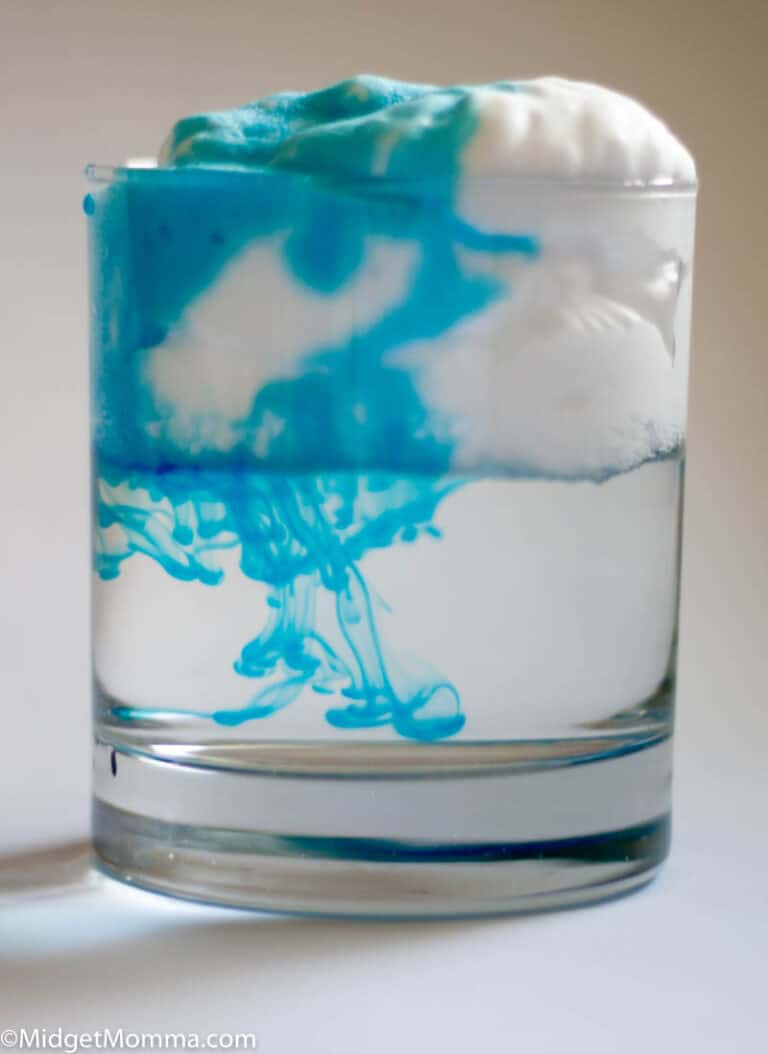 Shaving Cream Rain Cloud Science Experiment (With Printable!)
