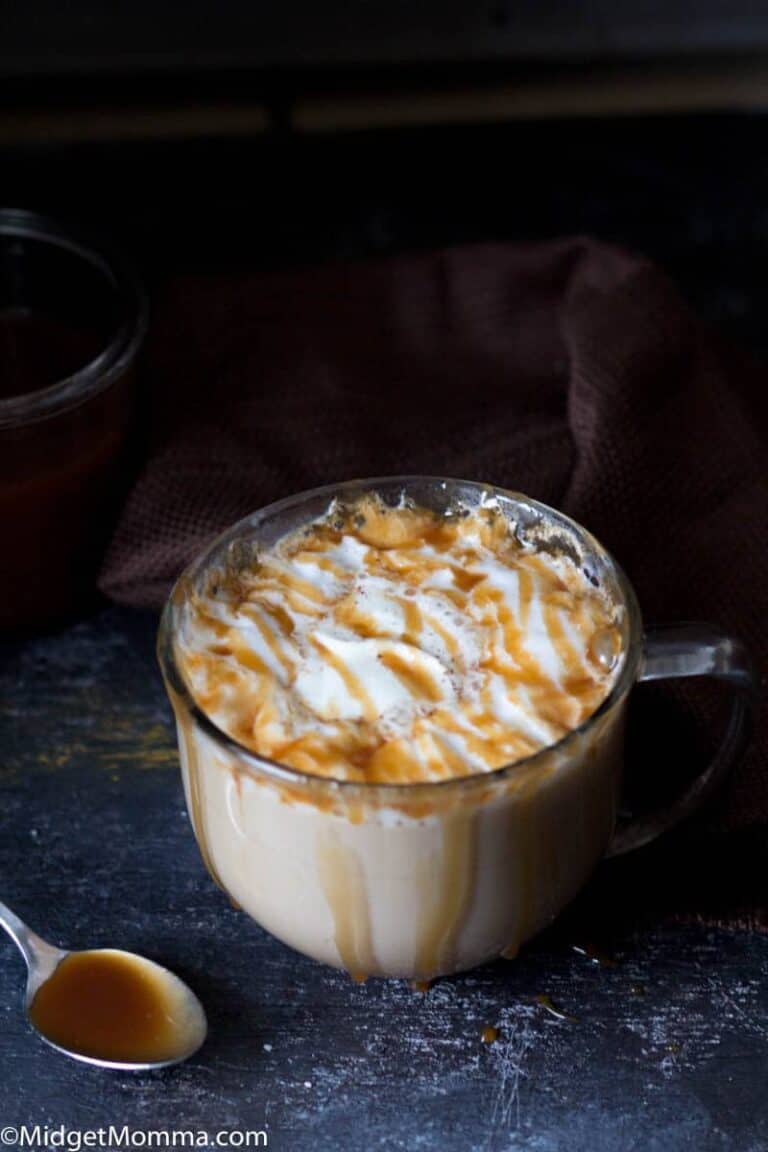 Salted Caramel Pumpkin Latte Recipe • MidgetMomma