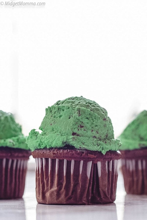 mint chocolate chip buttercream frosting