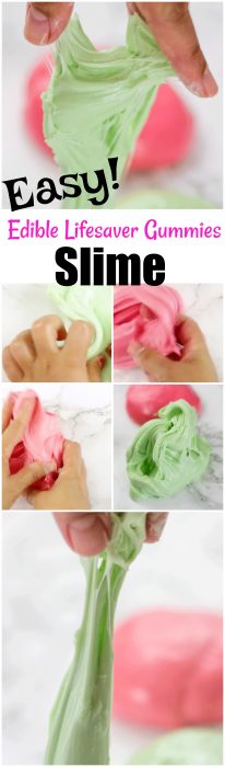 Easy Edible Slime made with lifesavers gummies