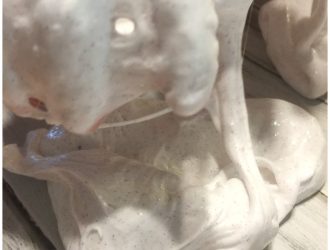 no borax glitter fluffy slime
