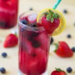 homemade berry lemonade