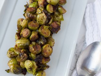 Apple Cider Roast Brussel Sprouts