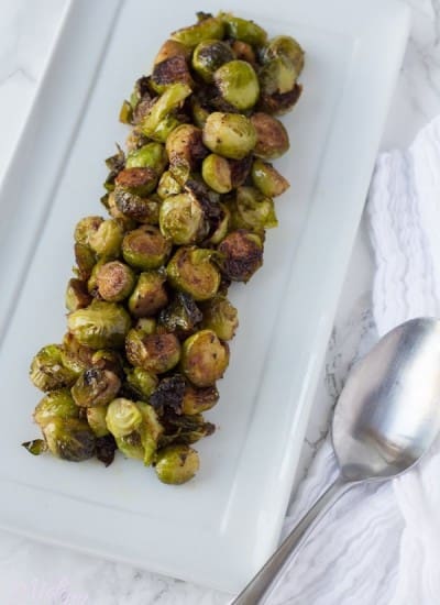 Apple Cider Roast Brussel Sprouts
