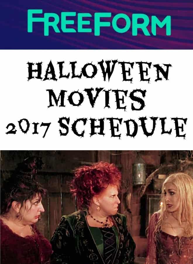 FreeForm Halloween Movies 2017 Schedule • MidgetMomma