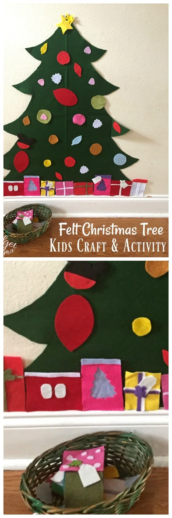 DIY Christmas Tree Playset made with Felt • MidgetMomma