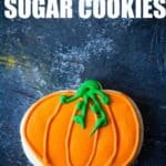 pumpkin sugar cookies