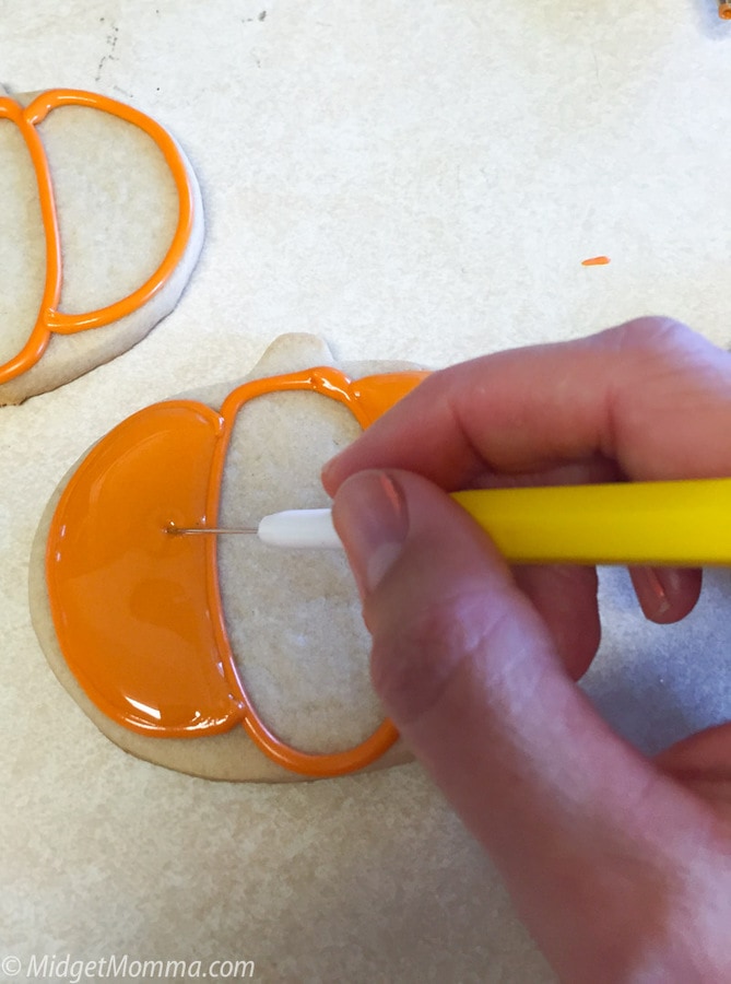 pumpkin spice sugar cookie with frosting