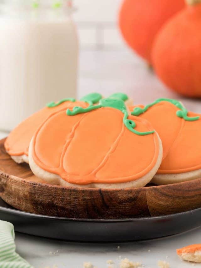 Pumpkin Spice Sugar Cookies • MidgetMomma