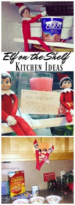Elf on the Shelf Kitchen Ideas