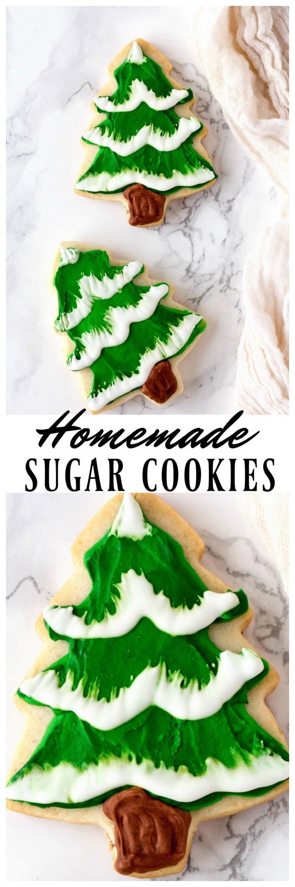 Homemade Sugar Cookies Christmas Tree With Homemade Icing