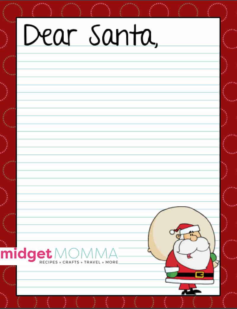 santa letter printable