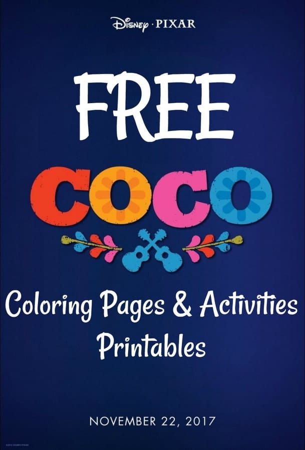 Free Disney's Coco Movie Printable Coloring Pages ...