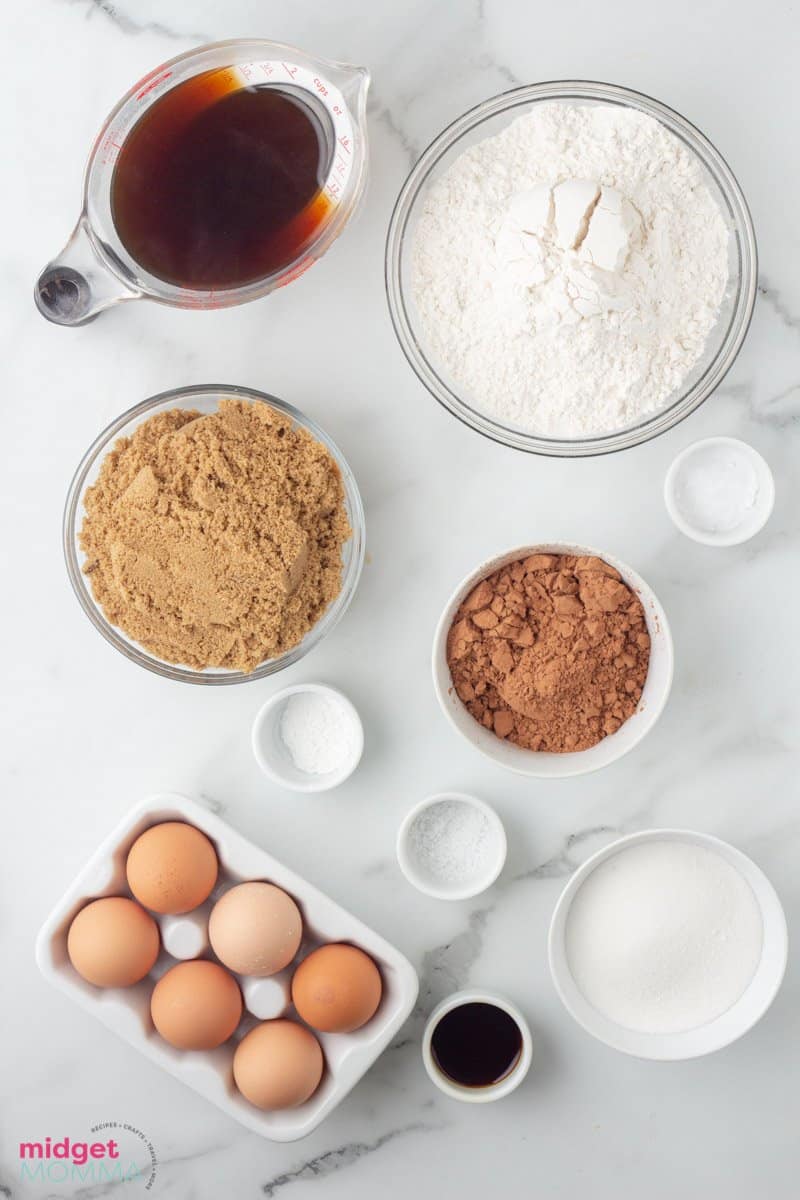 ingredients in bowls