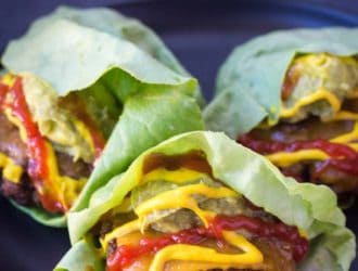 Keto Friendly Hamburger Wraps. Using this secret ingredient you will have a flavorful lettuce you didn't know you could have in a veggie! #keto #hamburger #lowcarb