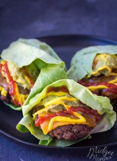 Keto Friendly Hamburger Wraps. Using this secret ingredient you will have a flavorful lettuce you didn't know you could have in a veggie! #keto #hamburger #lowcarb