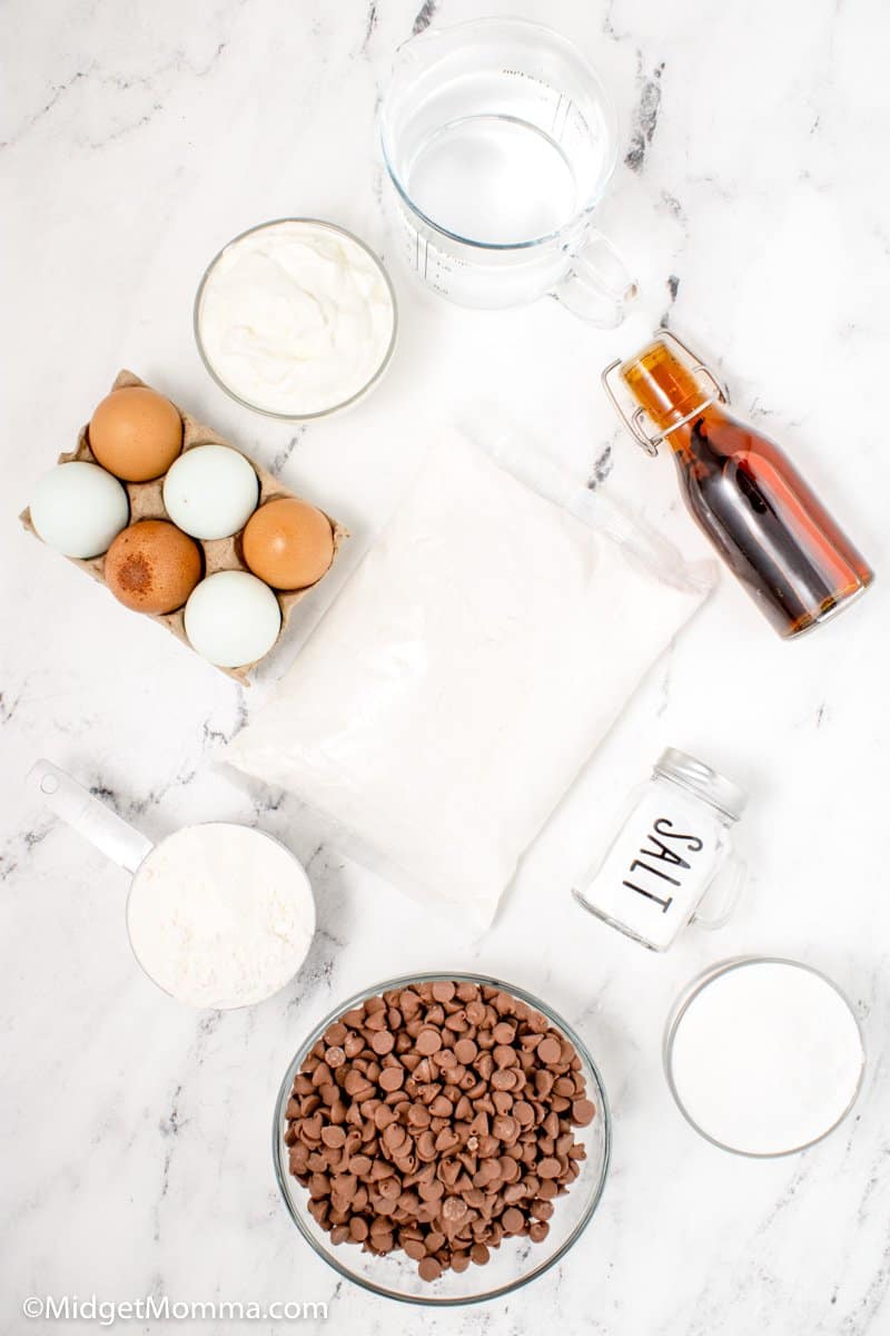 Chocolate Chip Cupcakes ingredients