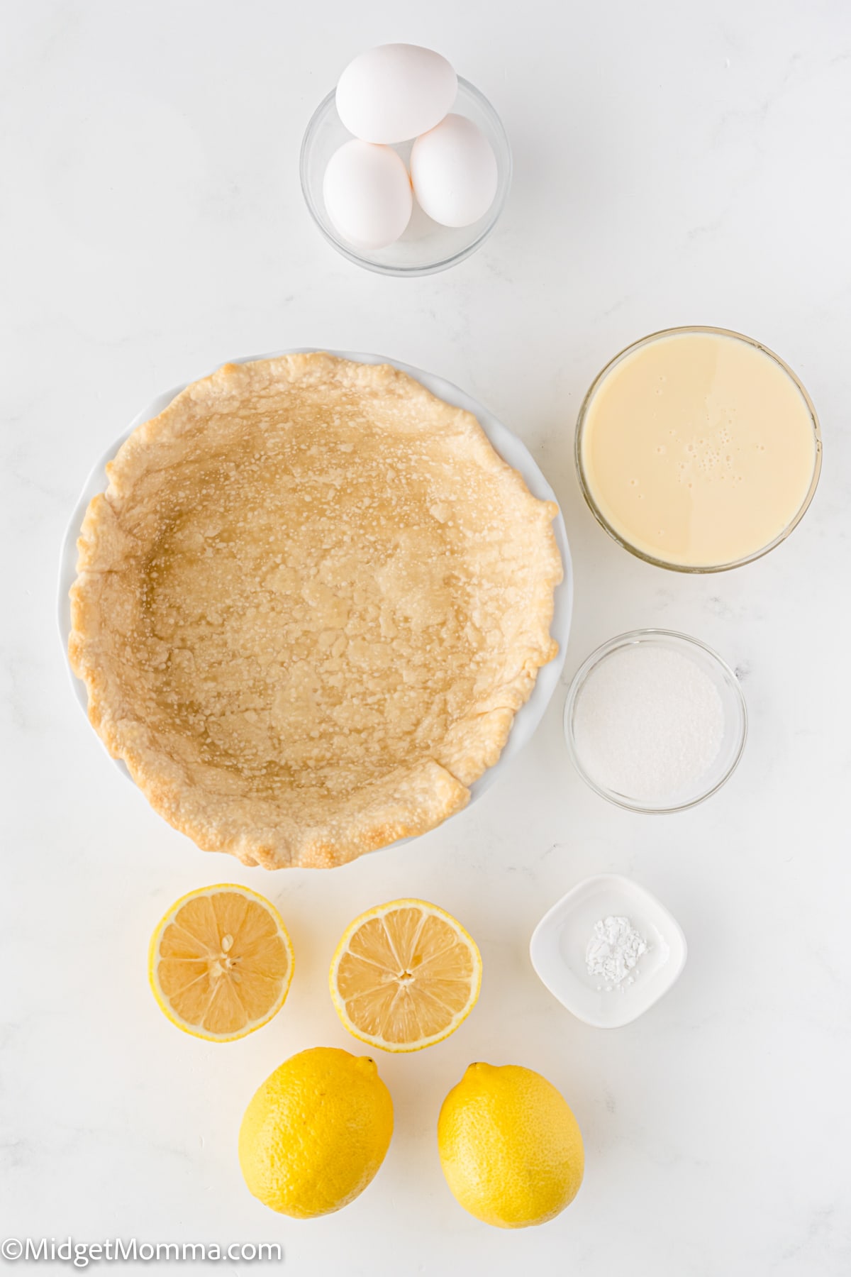 Lemon Meringue Pie Recipe ingredients
