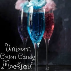 cotton candy drink in a glass