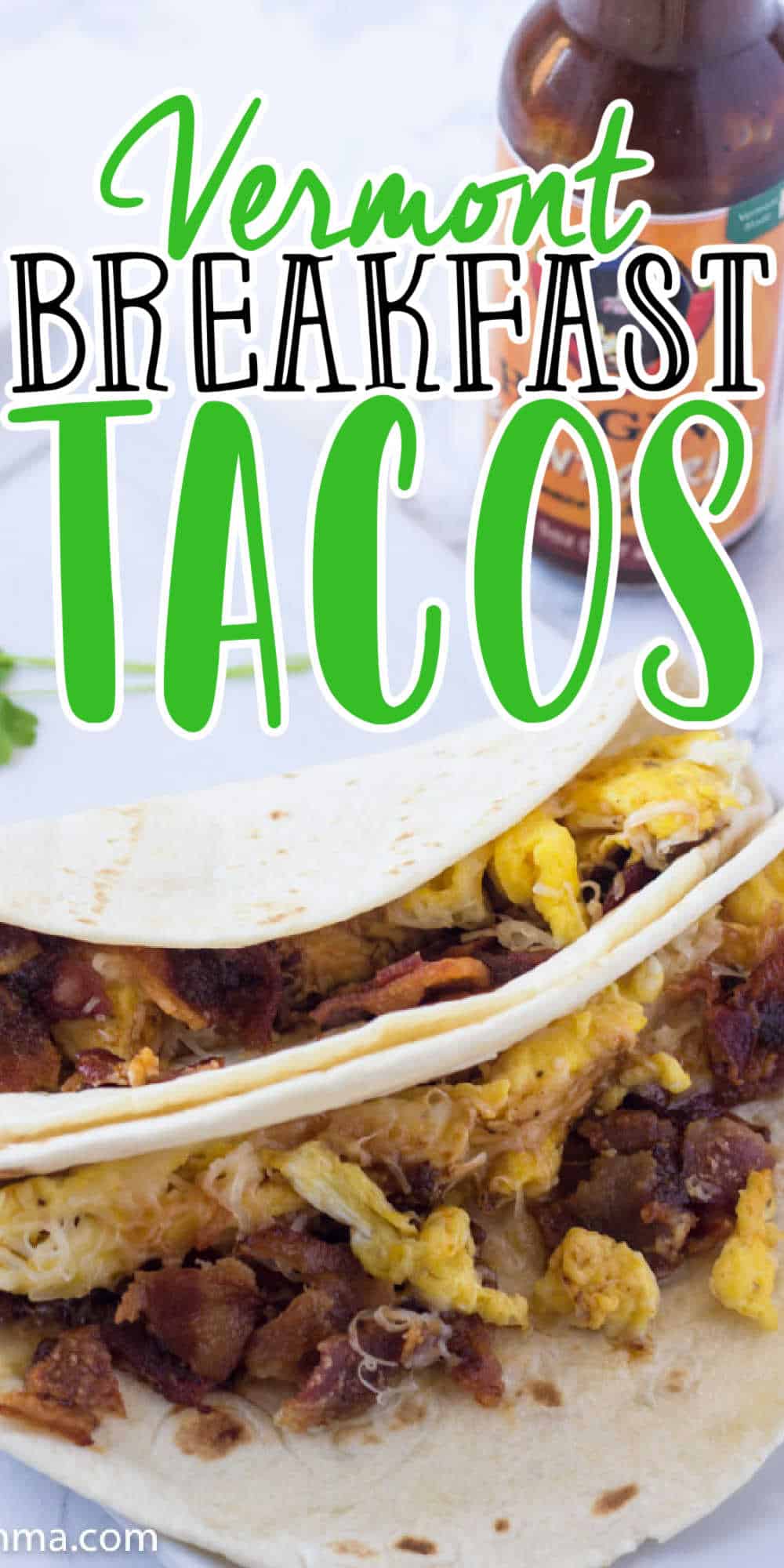 Vermont Style Breakfast Tacos Recipe with Eggs and Bacon