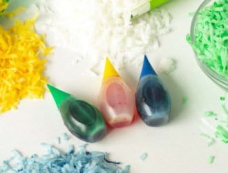 How to color coconut! This is the EASIEST trick to fancying up your coconut and taking your desserts from amazing to out of this world! Colored coconut tasted just like normal coconut but it is so beautiful!