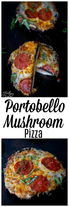 If you are wanting a tasty healthy pizza, you are going to love this Portobello Mushroom Pizza. This Portobello pizza was loved by everyone in my house, even the kids when I made it.