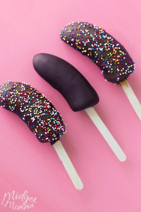 how to make Frozen Chocolate Covered Bananas