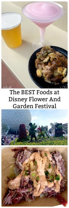 Disney Flower And Garden Festival Food You MUST try! These are the best foods that I found and you have to try at the Disney Flower And Garden Festival at Epcot.