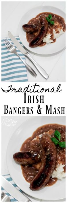 Want to go with a traditional Irish meal for St. Patrick's Day? Then this Irish Bangers and mash is what you want to make. Bangers and Mash is a sausage that is cooked in a stout beer served with mashed potatoes and a stout gravy.