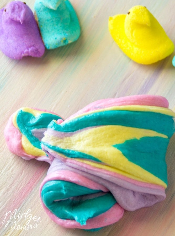 Edible slime with marshmallows