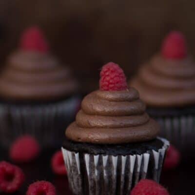 Chocolate Raspberry cupcakes