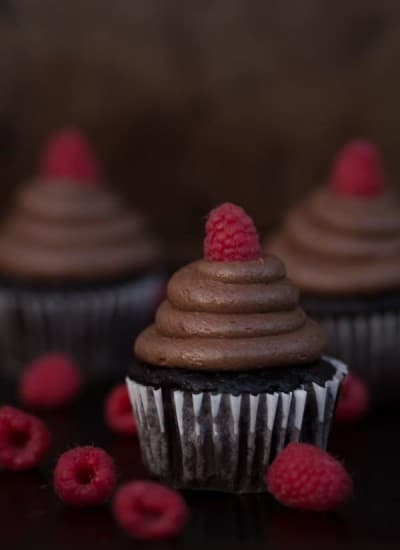 Chocolate Raspberry cupcakes