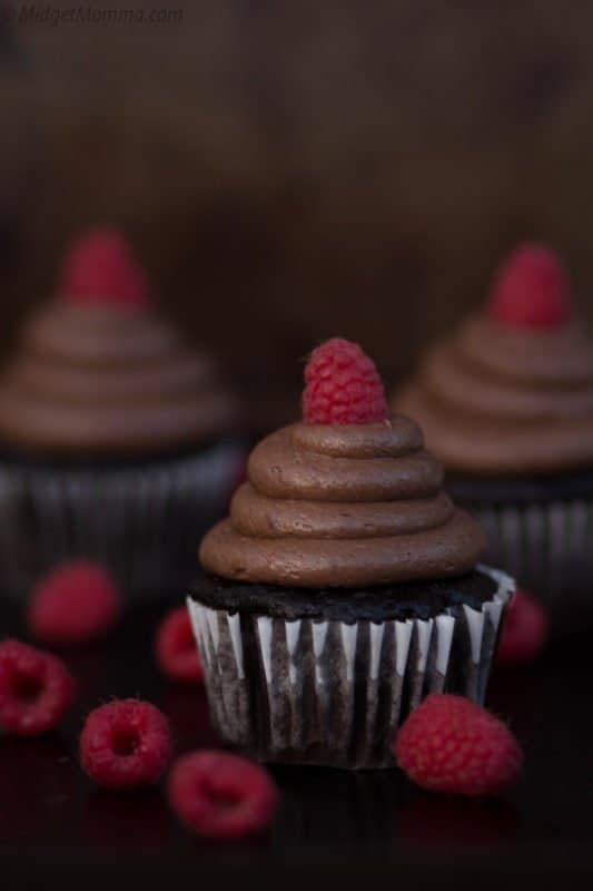 Chocolate Raspberry cupcakes
