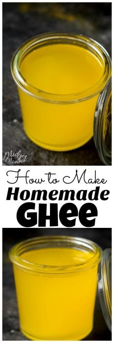 How to make Ghee. Making homemade ghee is so easy to do! Only a few minutes of time and some european butter and you will have amazing homemade Ghee! 