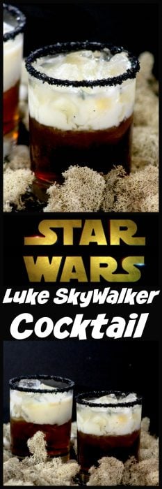 If you are looking for an amazing Star Wars drink to make while you sit down with the kiddos to watch Star Wars: The Last Jedi then you are going to love this Luke Skywalker cocktail!