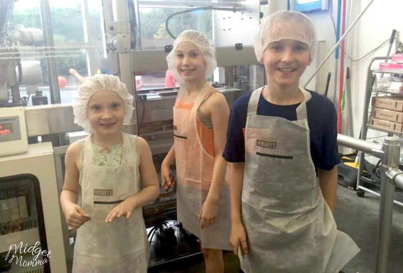 Make your own hershey bar at Hershey park