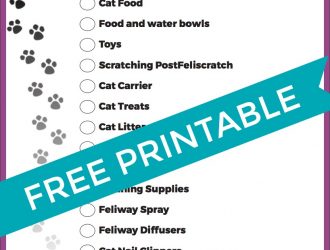 Check list for getting a new cat. Printable check list for new kittens with everything you need to get for a new kitten. #Kitten #Cat #Printable #NewKitten #NewCat #CatNeeds #KidsPrintable