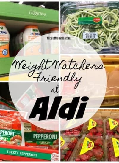 This list of Weight Watchers Friendly Items will help you with your Weight Watchers planning at Aldi. This list of 50+ items does not include the Zero point fruits and veggies as those are simple to find. This Weight Watchers shopping list will help you find snacks and more at Aldi that are weight watchers friendly.