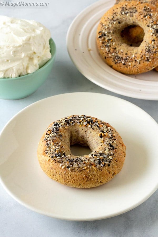 Fresh baked keto bagel