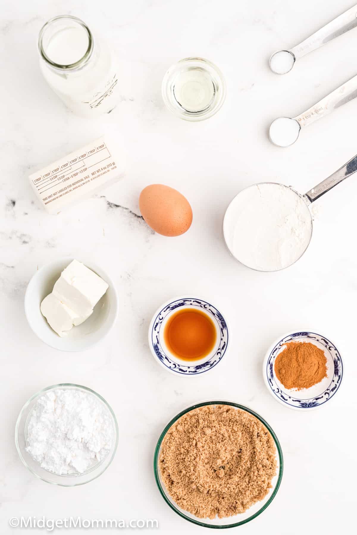 Cinnamon Roll Pancakes Ingredients