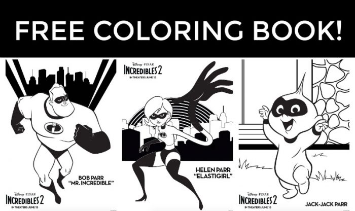 Incredibles 2 Printable Coloring Book • MidgetMomma